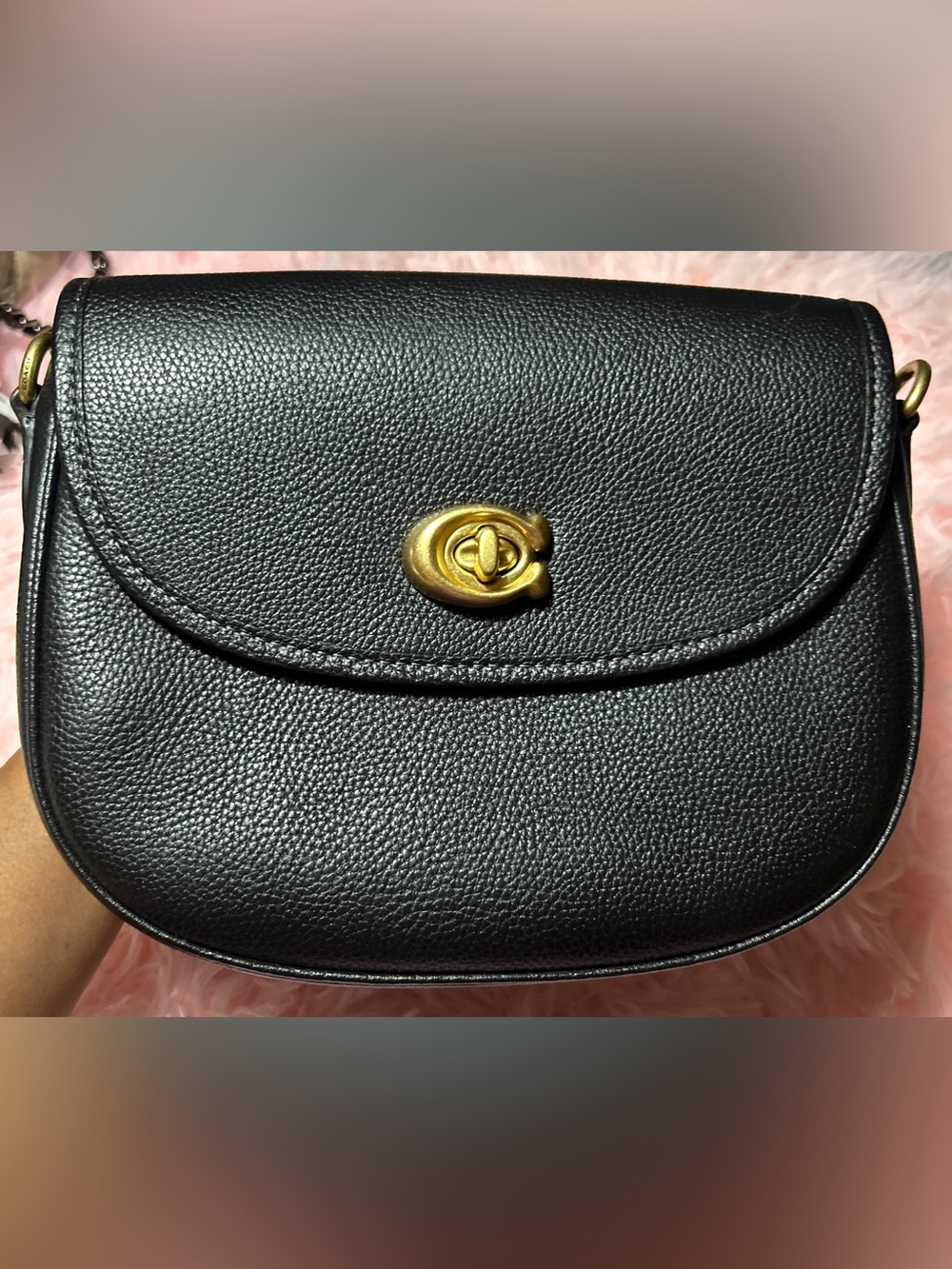 Coach Willow Saddle Bag/Black - Picture 2 of 12